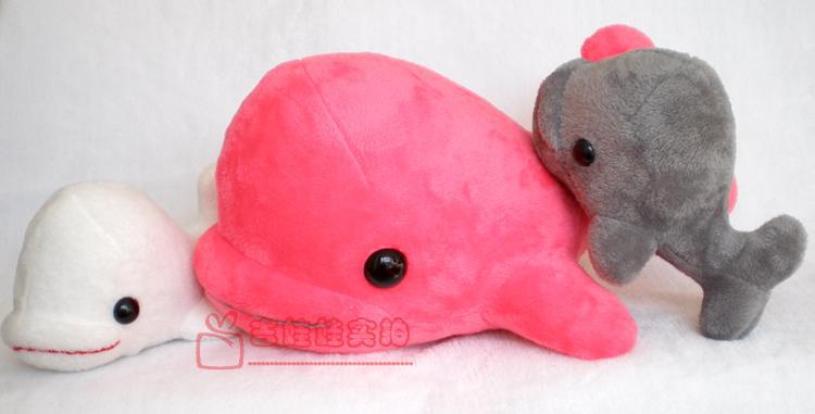 middle size pink dolphion toy plush whale doll cute big head toy gift about 38cm aeProduct.getSubject()