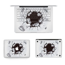 New For Macbook Sticker Laptop Skins Vinyl Decal Top Bottom Keyboard Full 3D Print Cover Skin For Apple Air Retina Pro Notebook