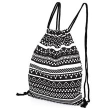 National Women Canvas Drawstring Backpack Newest Vintage College Students School Bagpack Girls Mochila Feminina Sports Sack Bag