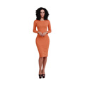 Cheap Price Grils Casual Solid Autumn Women Dress New Austrian Cotton Slim Dress Bandage Nightclub Wear