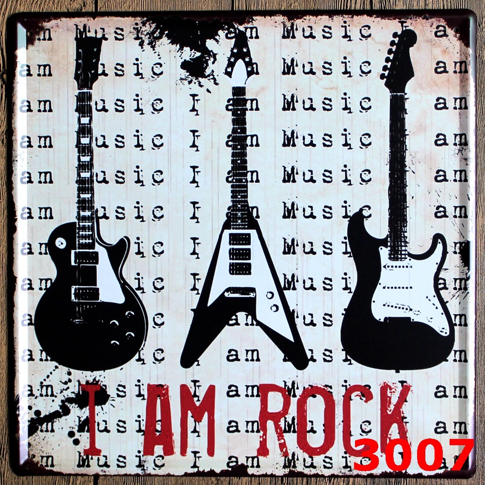 I am font b rock b font new arrival large tin font b plate b font.jpg