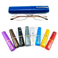 1 PC New Comfy Reading Glasses Alloy Container Presbyopia 1.0 1.5 2.0 2.5 3.0 Diopter
