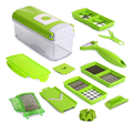 12 Pcs Multifunctional Shredder Fruit Vegetable Peeler Potatoes Slicer Dicer Chopper Cutter With Container Easy Kitchen