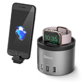 Oittm For Apple Watch Stand Charging Dock Station 4 USB Ports Desktop Nightstand Charger Dock For