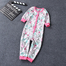 free shipping children onesie overall high quality cotton sleepwear kids cotton thin comfortable pajamas jumpsuit