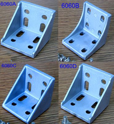 6060 Corner Fitting 60x60 Home Decorative Angle Brackets Aluminum Profile Accessories connector Gusset Plate