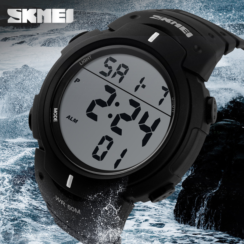 New 2015 Sports Watches Men SKMEI Brand LED Electronic Digital Watch 50ATM Swim relojes montre homme