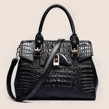 2016 Hot Women Leather PU Handbags Crocodile Ladies Hand Bags Designer Handbag High Quality Messenger Bag Sac a Main Femme