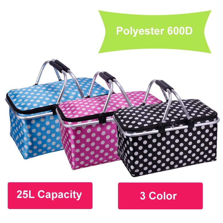 New 1pc multi colors option Storage basket Aluminum Frame Folding