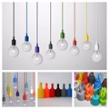1M Cord Mutto Pendant light DIY Edison light bulb rope lamp Silicone light for urban drawing
