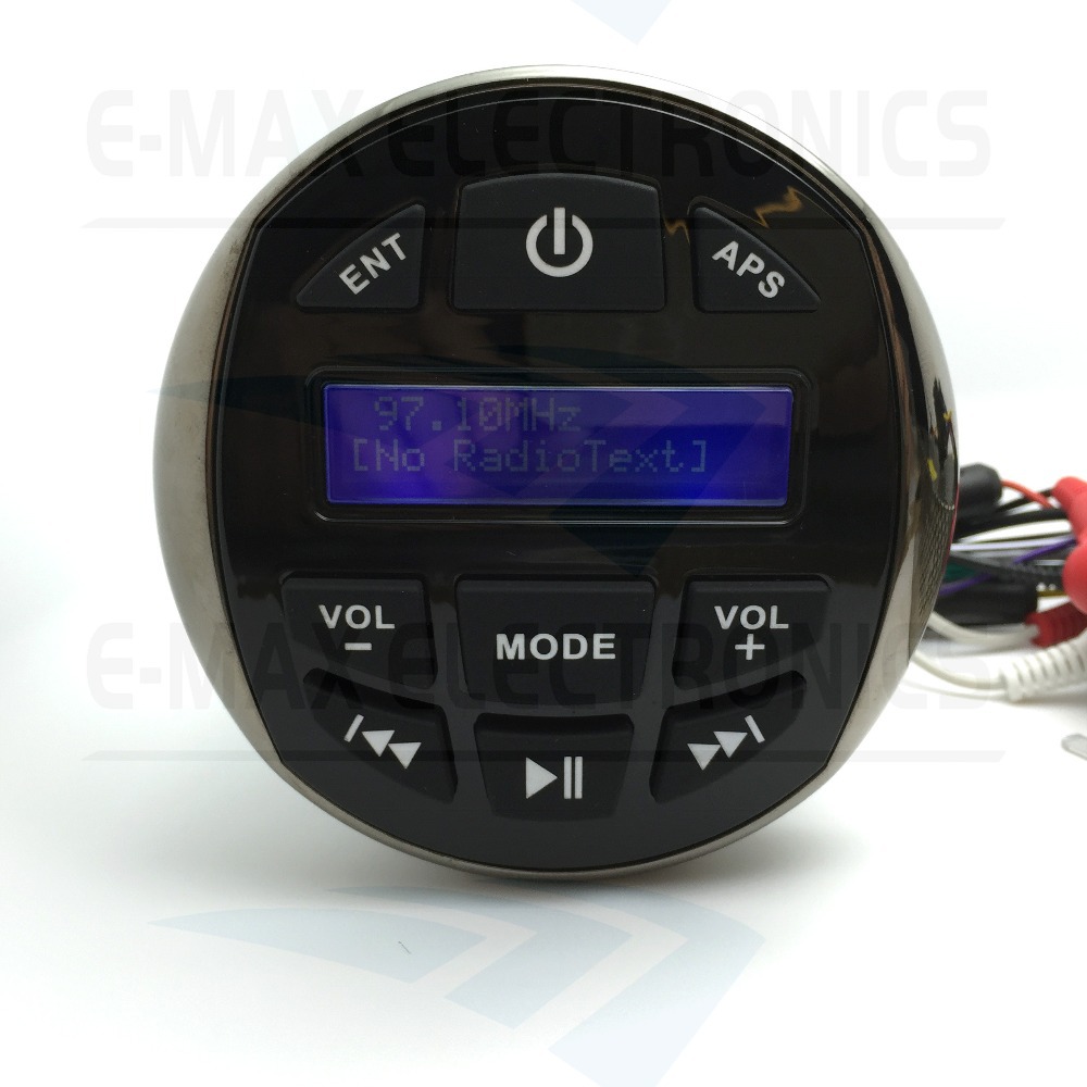 4.5" Gauge Marine DAB FM AM Radio Waterproof ATV UTV Stereo Sound