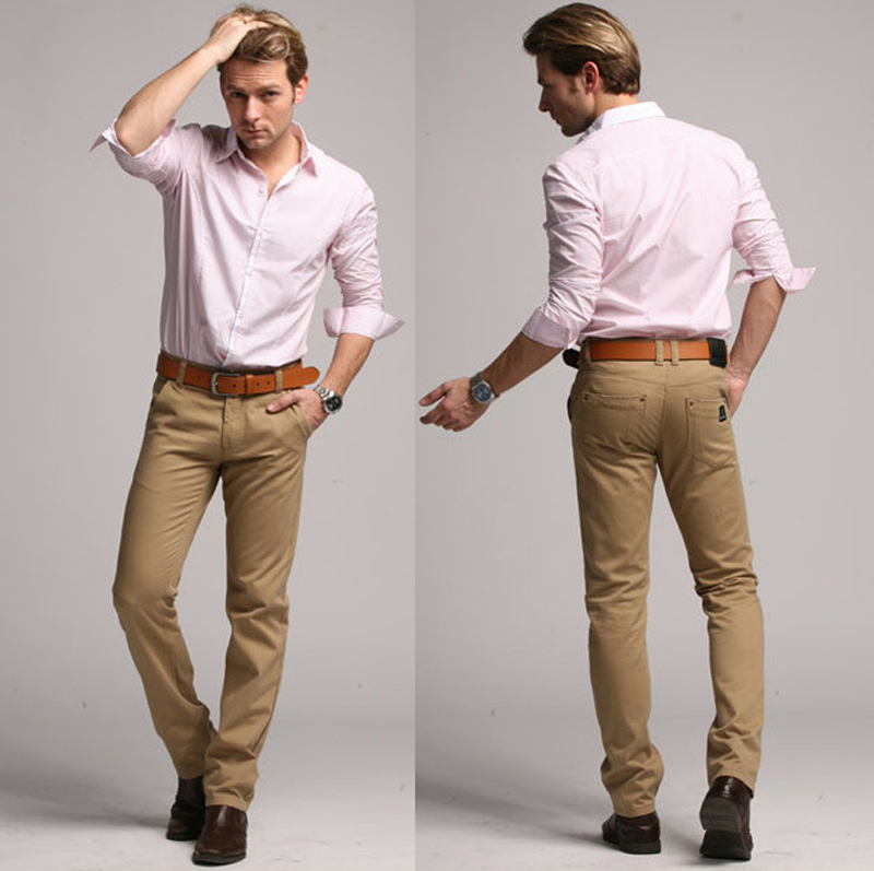 men's business casual khaki pants