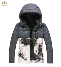 Patchwork Large Size Men Winter Coat Thick With China Wind And Knitting Design Men’s Cotton Coat 4XL 5XL Grey 1111 On Sale