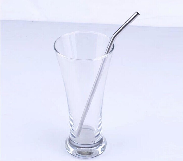 DHL Free shipping 200pcs/lot 8 inch Length Stainless Steel Metal Drinking Reusable Straws Stag Party Cocktail Party