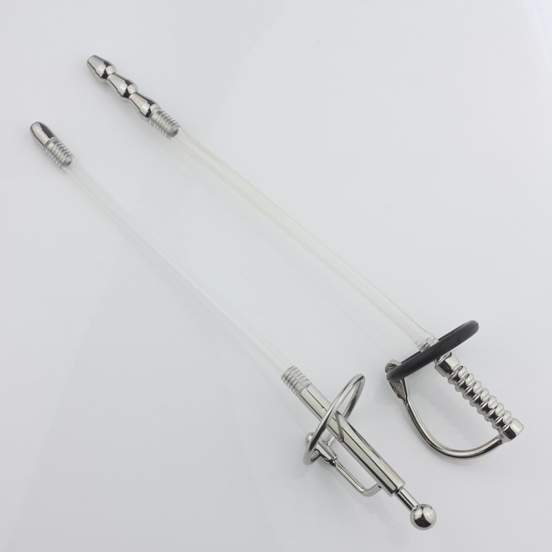 Sounding Stainless Soft Silicone Catheter Mans Urethral Probe Penis