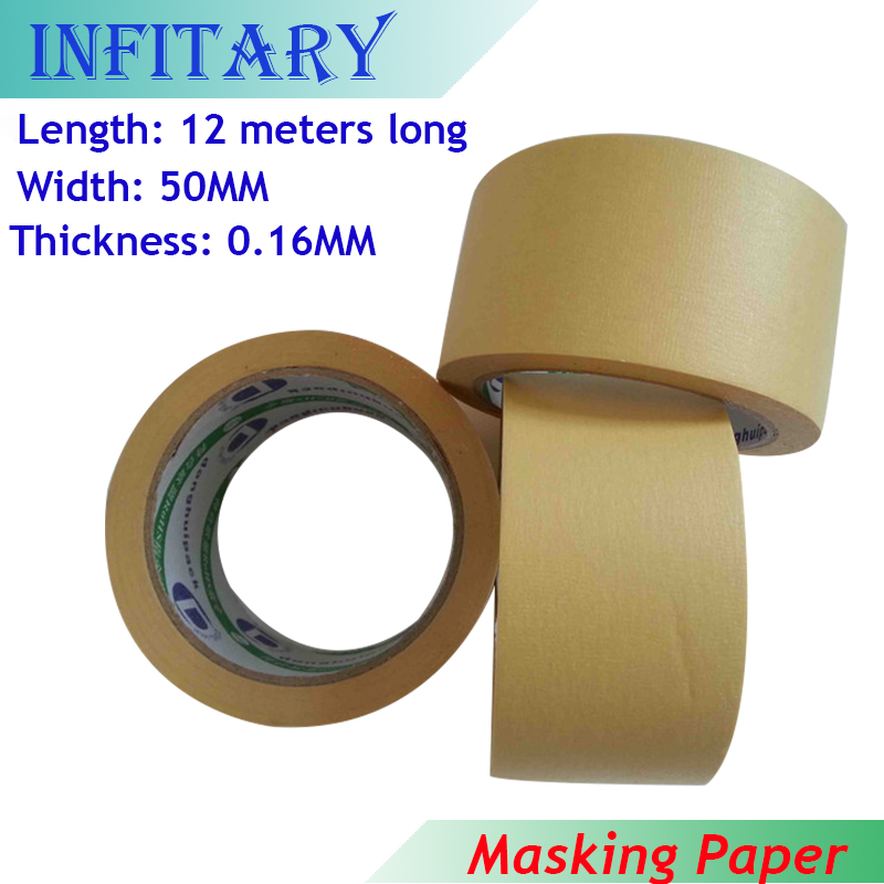 0 16mm 40mm 12M Length High Temperature Masking Tape Platform Viscosity Wrinkless Adhesive Paper Hot Bed