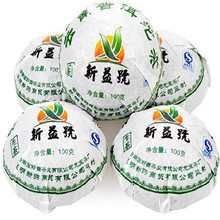 Tea 100g  Production in 2010 shu puer black tea refined chinese tea da hong pao resin puer chinese slimming  tuo cha from china