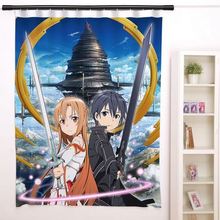 New Sword Art Online Characters Anime Japanese Window Curtain Door Entrance Room Partition H0103