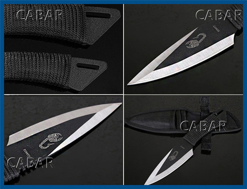 CABAR 2015 New Arrivals Hunting Camping Diving Outdoor Knife Top Quality Knife 1 Set 3 Knives