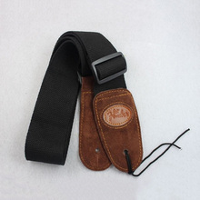 Leather head guitar straps, pure cotton material electric guitar straps