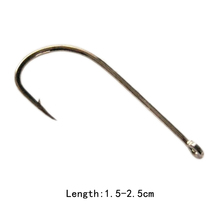 50pcs Ten division Double Backstab Hook With Hole Alloy Fishing Terminal Tackle Accessories 2 Colors Fishing