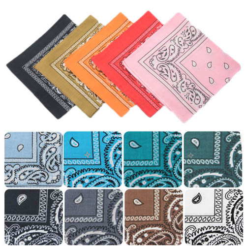 20 pcs Women Men Child Retro Vintage Cotton Handkerchiefs Quadrate Hanky 36 36 Lot