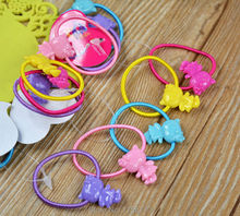 Lot 25 Pcs Hairband Kids Elastic Hair bands Tie Elastic Children Rubber Carton Round Ball High