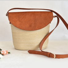 Luxury Eco Stitching Women Bag Fashion Casual Weave Straw Bag Bolsos Mujer Women Messenger Shoulder Bags Satchel Cross Body