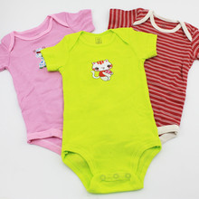 5PCS Lot 0M 24M Baby Boys Girls Romper Longsleeve Shortsleeve Sleeveless Jumpsuit Infant Clothing