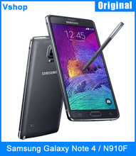 Europe Version Original Samsung Galaxy Note 4 / N910F 32GBROM 3GBRAM 5.7 inch Smartphone Snapdragon 805 Octa Core Android 4.4