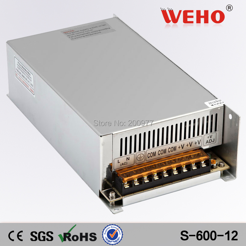 (S-600-12) Factory outlet ! 600W 50A 12V DC Switching Power Supply