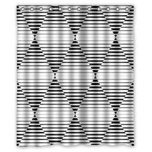 Black and white chequered custom Shower Curtain Bathroom decor fashion design Free Shipping 36×72″ 48×72″ 60×72″ 66×72″