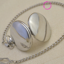 new fashion silver quartz men pocket watch man arabic roman number fob watches smooth surface hour