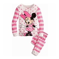 Girls Pajamas 95 Cotton Cartoon Suit Kids Children Clothing Set 2 Pcs Long Sleeve Sleep Night