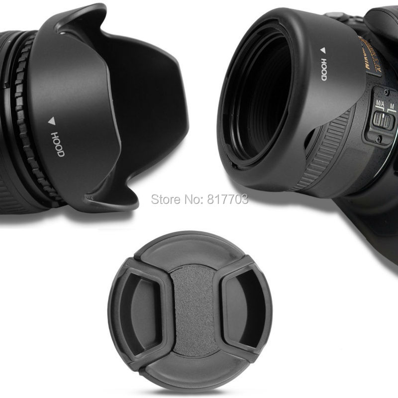 72MM Reversible Petal Flower Lens Hood + 72 mm lens Cap for Sony Nikon Canon DSRL Camera free shippin
