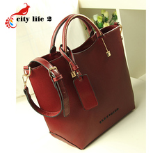 2015 New Design!! Fashion Women Shoulder Bag Vintage PU Leather Handbag Casual High Quatity Women Bags