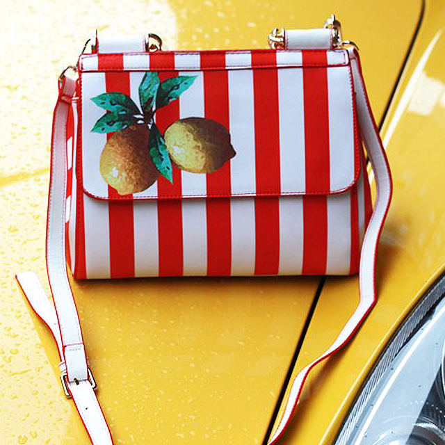 New fashion design in Sicily wave point stripe geometry roses retro casual totes ladies handbag shoulder bag messenger bag purse