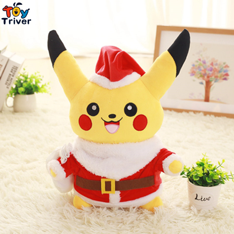 pikachu christmas stuffed animal