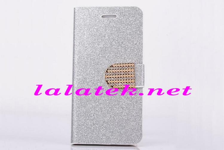 For iphone6 Luxury Bling Glitter Wallet Flip Leather Diamond Magnetic Stand Case For Apple Iphone 6 4.7'' 100pcs Via DHL