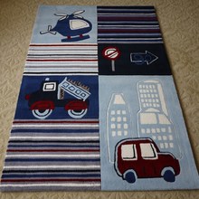 Cartoon style ground mat for Babies, helicopter blue floor carpet for boys, home decoration free shipping