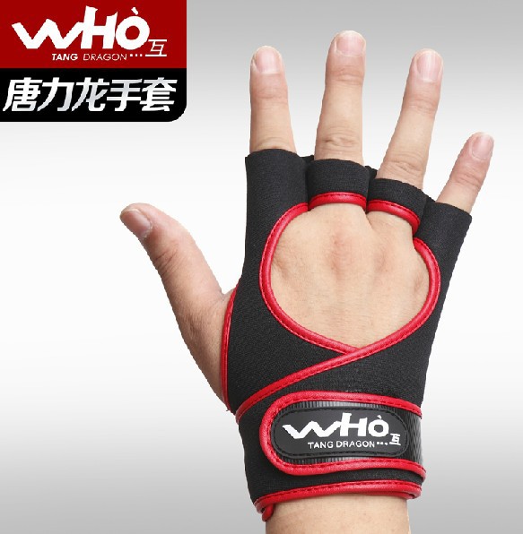 WHO fashion Fitness durable summer Sports Gym half finger Weight Lifting Gloves mitts free shipping