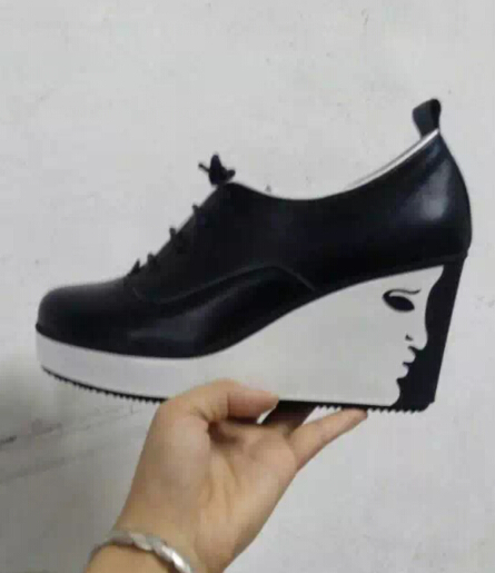 fashion Beauty real leather italian euro shoes women 2015 high heels ...