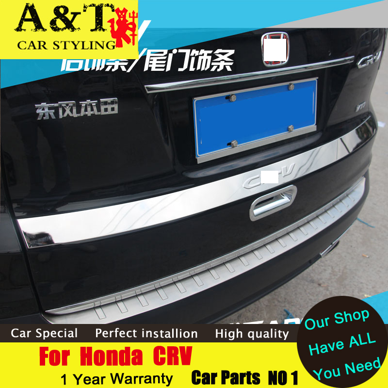 A&T car styling For Honda CRV  ABS LOGO Trunk stickers 2015 CRV trunk trim rear fender special decoration