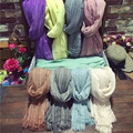 High Quality 180 90cm Cotton Linen Scarves for Women Fashion Warm Solid Colors Shawl Bandana Cachecol