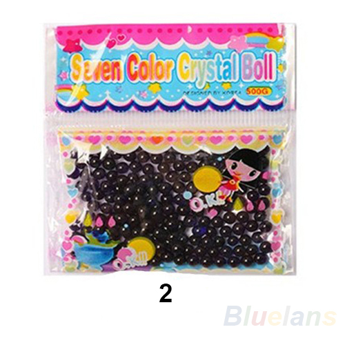 10bag lot Pearl shaped Crystal Soil Water Beads Mud Grow Magic Jelly balls wedding Home Decor