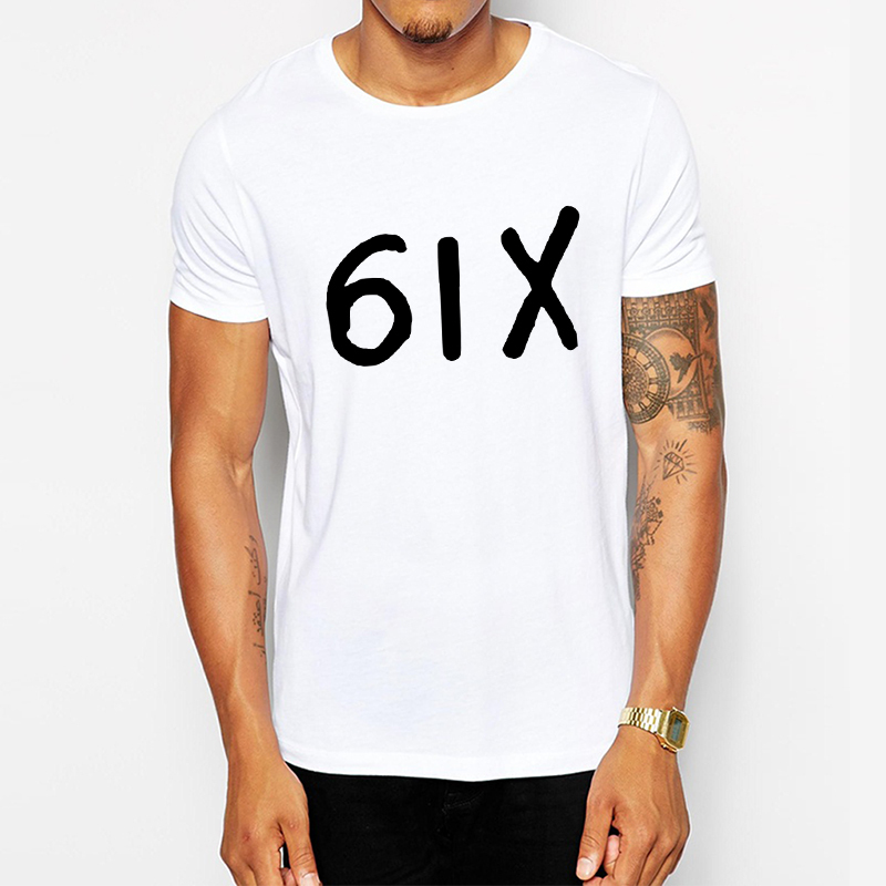 New Promotion Trendy Cozy Men T Shirts Six Drake Slim Elegant Short Sleeve T shirts Male