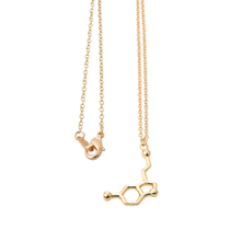 1pcs-Chemical Symbol Silver Necklace – dopamine serotonin and acetylcholine Necklaces for Women EY-N139