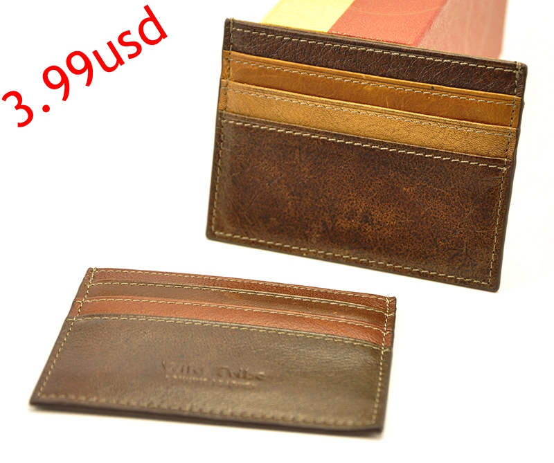 Men's Card Holder Cow Leather Credit Card Wallet Thin Card Package Genuine Leather Credit Card Case