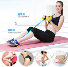 Sit up equipment home exercise machines waist reducer of soft body trimmer T trainer resistance tube
