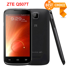Original ZTE Q507T 4.5 inch Screen Android 4.4 Cell Phones MTK6582 Quad Core 512MB RAM 4GB ROM Smart Phone GSM Celular Free Gift